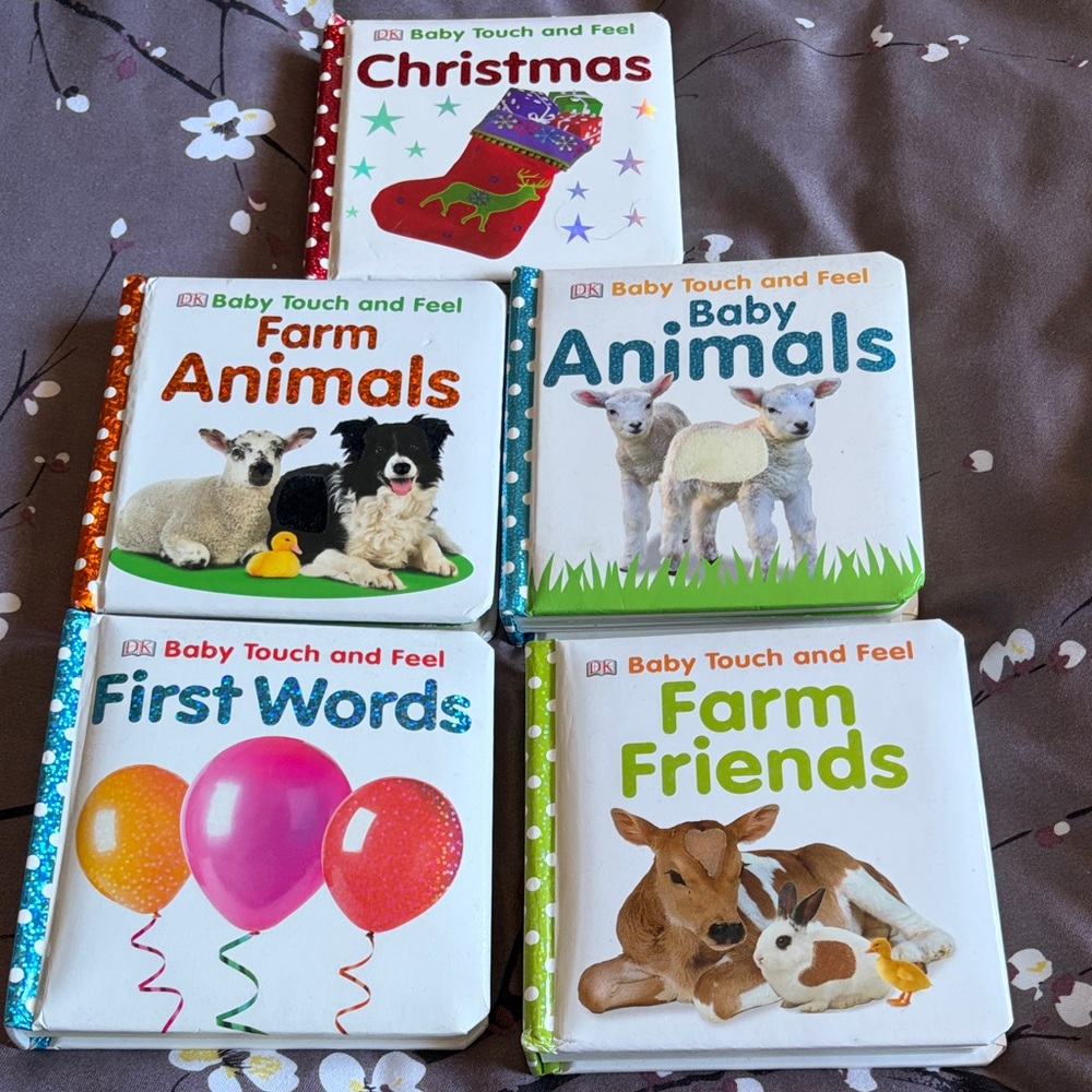 Set of 5 baby books